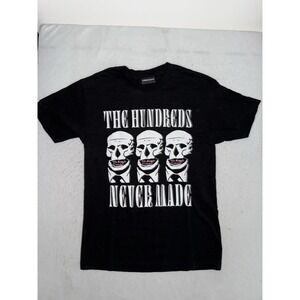 The Hundreds x NEVER MADE Skulls T-Shirt Black Skate‎ Graphic Mens M